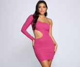 Das One-Shoulder-Glitzerkleid der A-Liste
